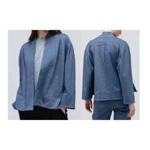 Ministry of Supply Women's Blue Fusion Terry Cardigan Size M NWT